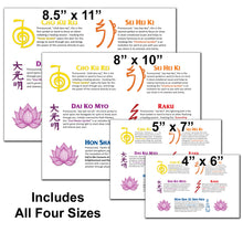Load image into Gallery viewer, Spiritual Posters in Four Sizes - Reiki, Chakras - Unframed Wall Art for Meditation and Relaxation