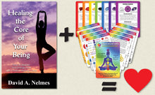 Load image into Gallery viewer, Chakra Healing Cards and Healing the Core of Your Being - Powerful Cards and Book Set -  Affirmations, Teaching, Meditations