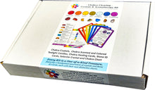 Load image into Gallery viewer, Chakra Clearing Crystal and Aromatherapy Altar Kits (32 Pc): Scented Candles, Chakra Stones, ID Cards, Chakra Healing Cards for Meditation, Reiki, Energy Work - Spirituality and Mindfulness