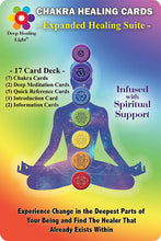 Load image into Gallery viewer, Chakra Healing Cards and Healing the Core of Your Being - Powerful Cards and Book Set -  Affirmations, Teaching, Meditations