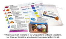 Load image into Gallery viewer, Pocket Chakra Altar Kit with Crystals and Cards - Portable Meditation and Chakra Healing Supplies