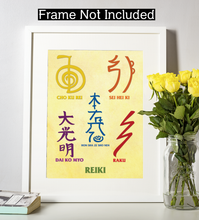 Load image into Gallery viewer, Spiritual Posters in Four Sizes - Reiki, Chakras - Unframed Wall Art for Meditation and Relaxation