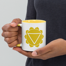 Load image into Gallery viewer, Solar Plexus Chakra Symbol Mug - Personal Power 11 oz Yellow Coffee Cup