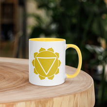 Load image into Gallery viewer, Solar Plexus Chakra Symbol Mug - Personal Power 11 oz Yellow Coffee Cup