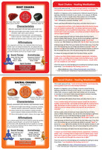 Load image into Gallery viewer, Chakra Healing Cards for Meditation and Reiki - Deep Healing Collection - Digital Download