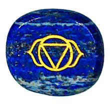 Load image into Gallery viewer, Chakra Stones, Engraved Symbols - Reiki Healing - Polished Stones, Chakra Chart, Chakra Symbols, Affirmations, Meditation, Stone ID Cards