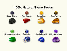 Load image into Gallery viewer, 7 Chakra Natural Stone Bracelets - 8mm Beaded Stretch Bracelet Jewelry for Women or Men - Metaphysical and Spiritual Healing Accessories