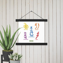 Load image into Gallery viewer, Reiki Symbols Chart Wall Art - Poster with Hangers