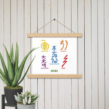 Load image into Gallery viewer, Reiki Symbols Chart Wall Art - Poster with Hangers