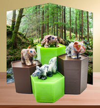 Load image into Gallery viewer, Spirit Animal Worlds - Hand Carved Collections of Natural Stone Figurines with Display Stands and Spirit Animals Information Card