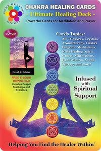 Chakra Healing Cards - Ultimate Healing Deck - full front card view