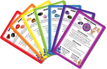 Load image into Gallery viewer, Reiki Supplies - Chakra Healing Cards for Sessions and Classes - 5 Sets of 7 - Affirmations, Chakra Symbols, Guided Meditations for Clients (35 cards)