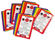 Load image into Gallery viewer, Reiki Supplies - Chakra Healing Cards for Sessions and Classes - 5 Sets of 7 - Affirmations, Chakra Symbols, Guided Meditations for Clients (35 cards)