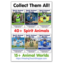 Load image into Gallery viewer, Spirit Animal Worlds - Hand Carved Collections of Natural Stone Figurines with Display Stands and Spirit Animals Information Card