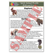 Load image into Gallery viewer, Spirit Animal Worlds - Hand Carved Collections of Natural Stone Figurines with Display Stands and Spirit Animals Information Card