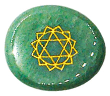 Load image into Gallery viewer, Chakra Stones, Engraved Symbols - Reiki Healing - Polished Stones, Chakra Chart, Chakra Symbols, Affirmations, Meditation, Stone ID Cards