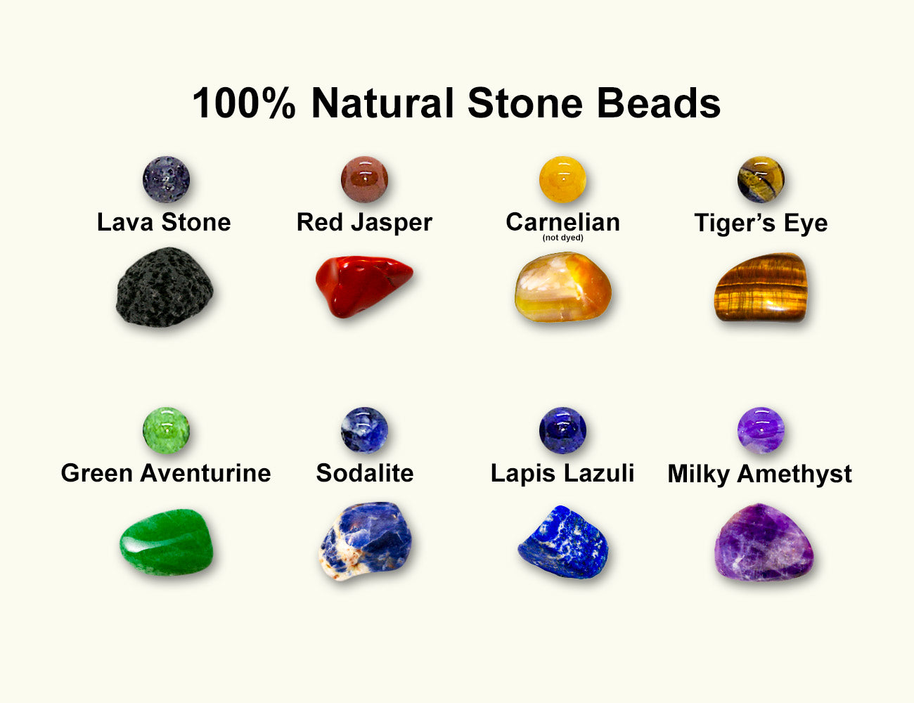 7 Chakra Natural Healing Stone Bead Bracelet
