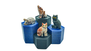 Spirit Animal Worlds - Hand Carved Collections of Natural Stone Figurines with Display Stands and Spirit Animals Information Card