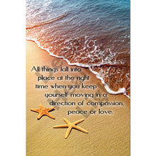 Load image into Gallery viewer, Inspirational Ocean Beach Starfish Digital Wall Print and Printable Poster with Digital Copy for Instant Download and Printing