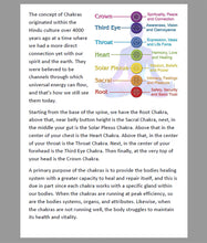 Load image into Gallery viewer, Digital Chakra Healing Cards - Deep Healing Practices - 65 Page Digital PDF Download - Includes Chakra Healing Cards and Expanded Chakra Teachings