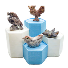 Load image into Gallery viewer, Spirit Animal Worlds - Hand Carved Collections of Natural Stone Figurines with Display Stands and Spirit Animals Information Card